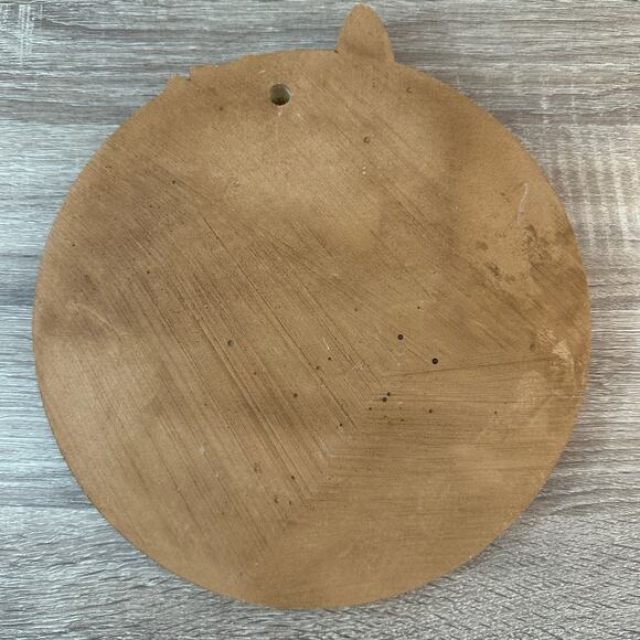 Religious Wooden Circle Plaque Carved Butterfly Flowers Life Blessings Quote - Picture 3 of 4